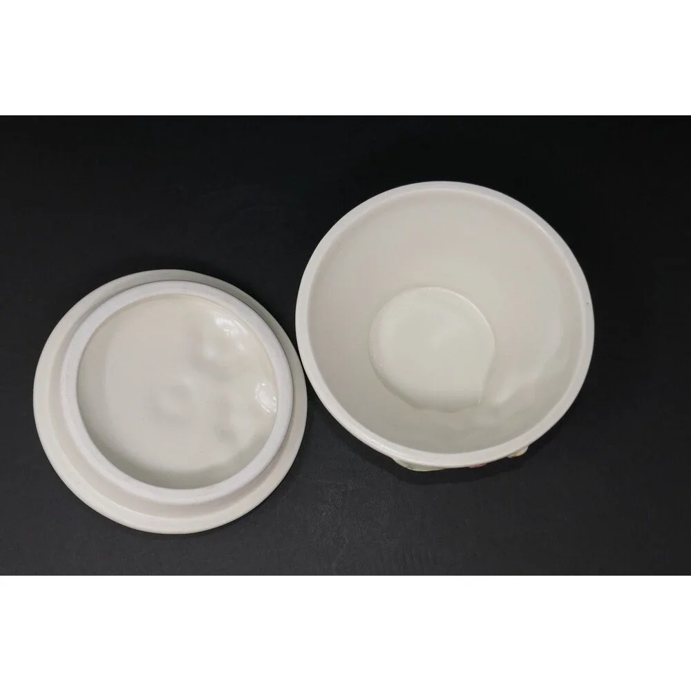 Bacova Chelsea Floral Ceramic Covered Trinket Bowl